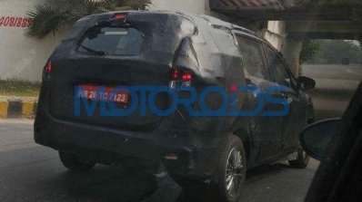 2018 Maruti Ertiga spy picture rear angle
