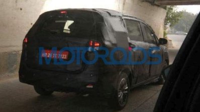 2018 Maruti Ertiga spy picture rear three quarters