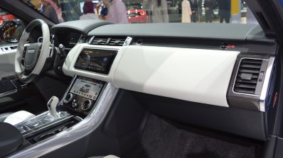2018 Range Rover Sport SVR dashboard right side view at 2017 Dubai Motor Show