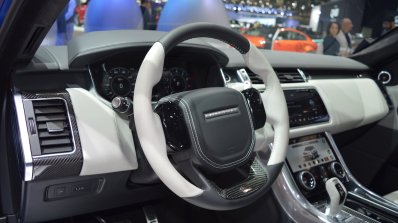 2018 Range Rover Sport SVR dashboard side view at 2017 Dubai Motor Show
