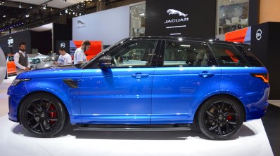 2018 Range Rover Sport SVR profile at 2017 Dubai Motor Show