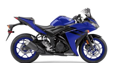 2018 Yamaha YZF-R3 press shot right side