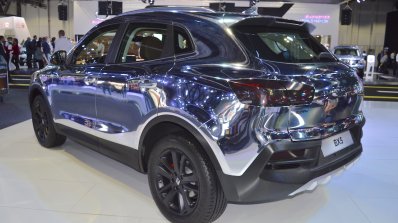 Borgward BX5 chrome rear three quarters at 2017 Dubai Motor Show