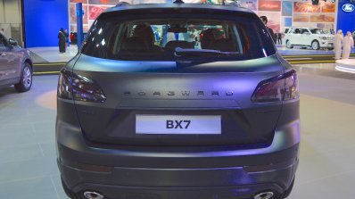 Borgward BX7 matte-black rear at 2017 Dubai Motor Show