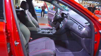 Genesis G70 with Sport Package front seats passenger side view at 2017 Dubai Motor Show