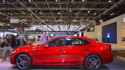 Genesis G70 with Sport Package profile at 2017 Dubai Motor Show