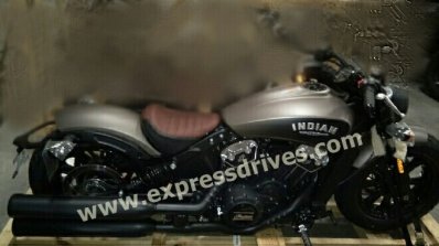 Indian Scout Bobber spied right side view