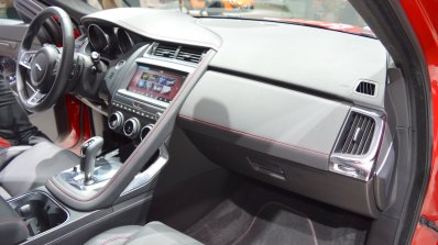 Jaguar E-Pace First Edition dashboard passenger side view at 2017 Dubai Motor Show