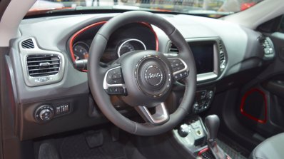 Jeep Compass Trailhawk dashboard at 2017 Dubai Motor Show