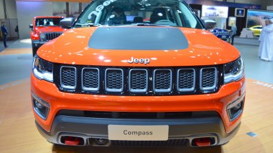 Jeep Compass Trailhawk front at 2017 Dubai Motor Show