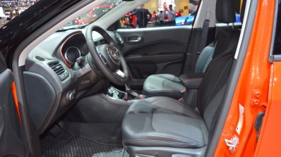 Jeep Compass Trailhawk front seats at 2017 Dubai Motor Show