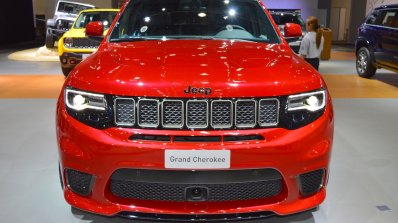 Jeep Grand Cherokee Trackhawk front at 2017 Dubai Motor Show