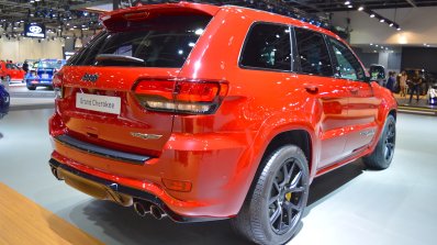 Jeep Grand Cherokee Trackhawk rear three quarters at 2017 Dubai Motor Show
