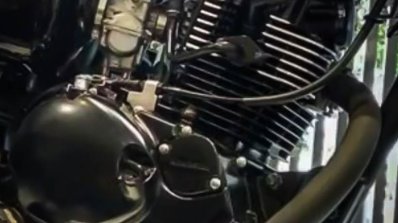 Kawasaki W175 SE spotted at dealership engine