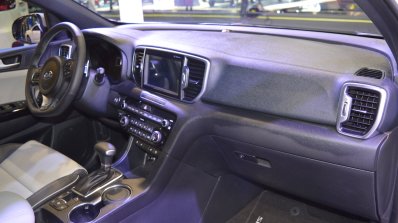 Kia Sportage dashboard passenger side view at 2017 Dubai Motor Show