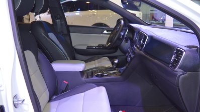 Kia Sportage front seats passenger side view at 2017 Dubai Motor Show