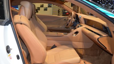 Lexus Fluidity of Hybrid Electric concept front seats left side at 2017 Dubai Motor Show