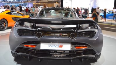 MSO Bespoke Mclaren 720S rear at the 2017 Dubai Motor Show