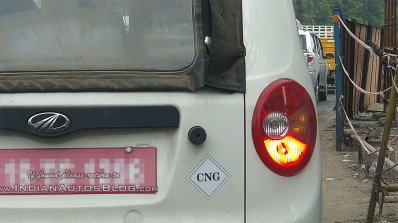 Mahindra Jeeto Minivan CNG variant CNG sticker