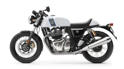 Royal Enfield Continental GT 650 Twin White press shot left side