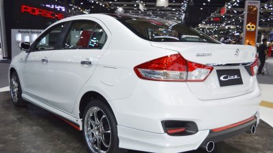 Suzuki Ciaz Sporty bodykit at Thai Motor Expo 2017 rear three quarters