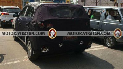 2018 Hyundai Creta rear three quarters left side India spy shot