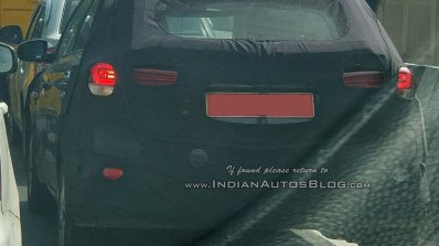 2018 Hyundai i20 facelfit spy shot rear section
