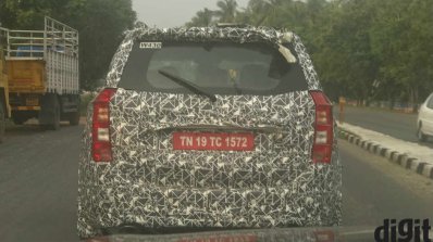 2018 Mahindra XUV500 (facelift) rear spy shot