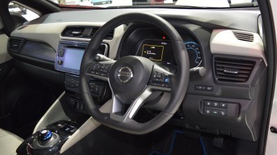 2018 Nissan Leaf dashboard at 2017 Thai Motor Expo