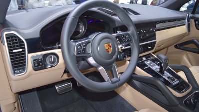 2018 Porsche Cayenne S dashboard at 2017 Thai Motor Expo.JPG