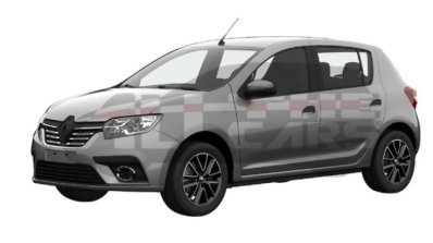 2018 Renault Sandero patent image front angle