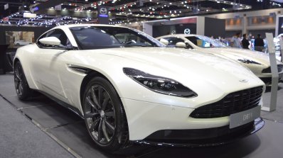 Aston Martin DB11 V8 front three quarters right side at 2017 Thai Motor Expo