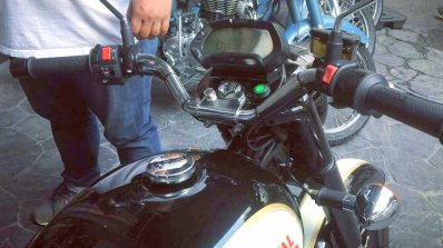 Electric Royal Enfield Classic 500 spotted instrument cluster