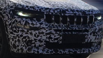 Jeep Grand Commander (Jeep 7-seat SUV) front fascia spy shot