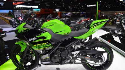 Kawasaki Ninja 400 KRT Edition left side at 2017 Thai Motor Expo
