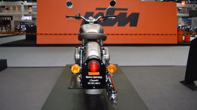 Royal Enfield Classic 500 Gunmetal Grey rear at 2017 Thai Motor Expo