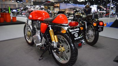 Royal Enfield Continental GT rear left quarter at 2017 Thai Motor Expo