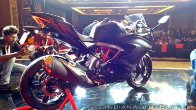 TVS Apache RR 310 rear three quarters