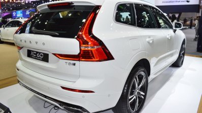 Volvo XC60 T8 R-Design at Thai Motor Expo 2017 rear three quarters