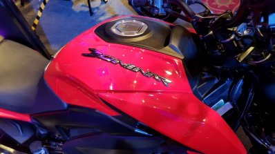2018 Bajaj Dominar 400 unveiled red fuel tank