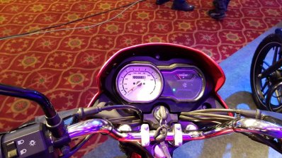 2018 Bajaj Platina ComforTec showcased instrument cluster