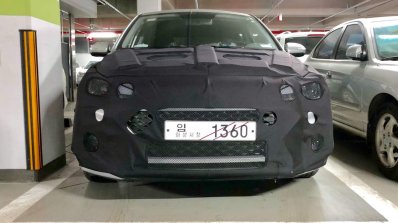 2018 Hyundai i20 (facelift) front spy shot South Korea
