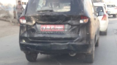 2018 Maruti Ertiga spy shot rear