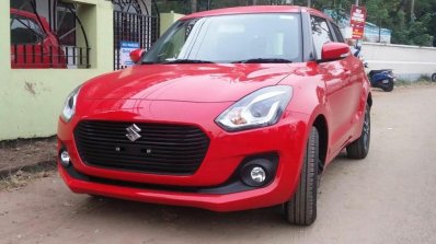 2018 Maruti Swift front three quarters spy shot