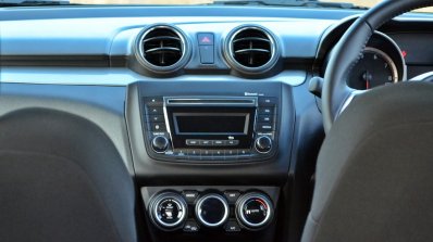 2018 Maruti Swift test drive review centre console