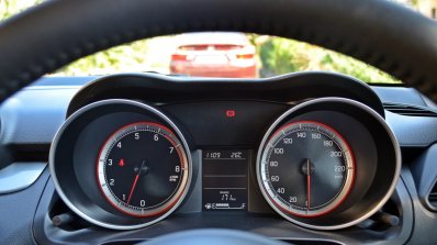 2018 Maruti Swift test drive review instrument console