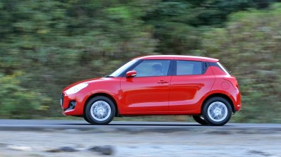 2018 Maruti Swift test drive review motion shot