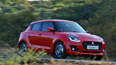 2018 Maruti Swift test drive review side angle action