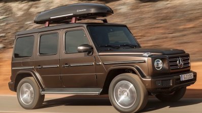 2018 Mercedes G-Class front three quarters right side leaked image