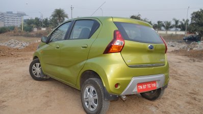Datsun redi-GO 1.0 MT Lime rear three quarters left side